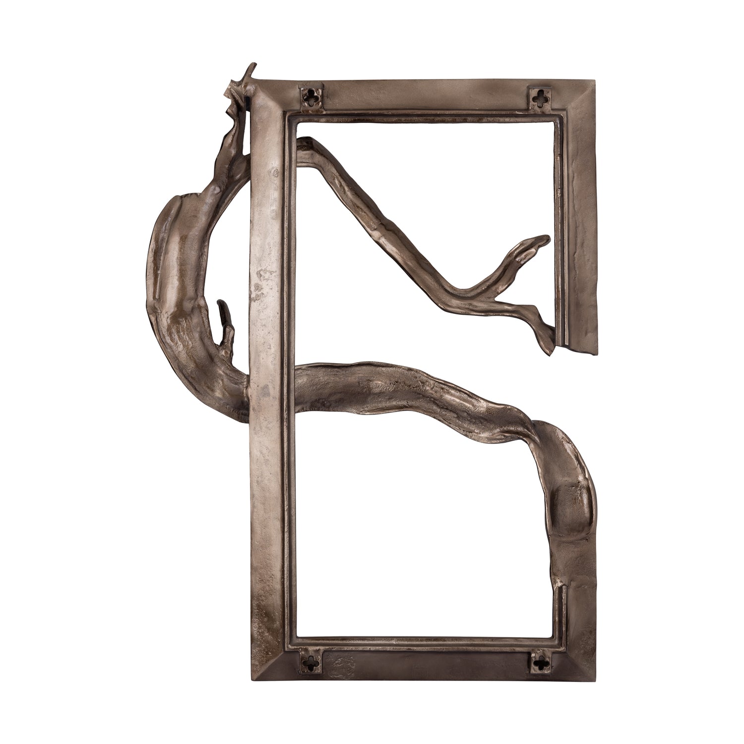 Heleena Zwart Aluminium Wandpaneel Rechthoek 101x99x13 cm