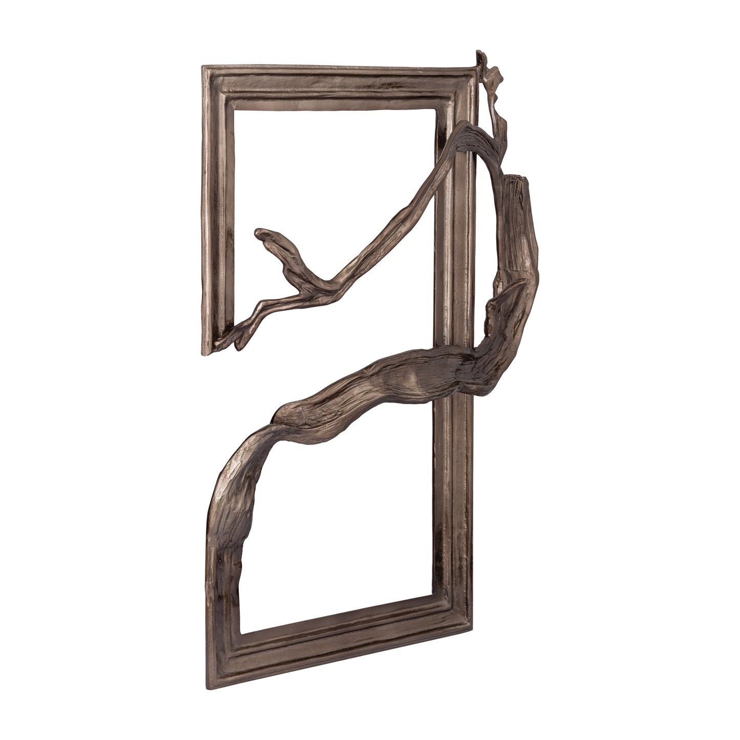 Heleena Zwart Aluminium Wandpaneel Rechthoek 101x99x13 cm