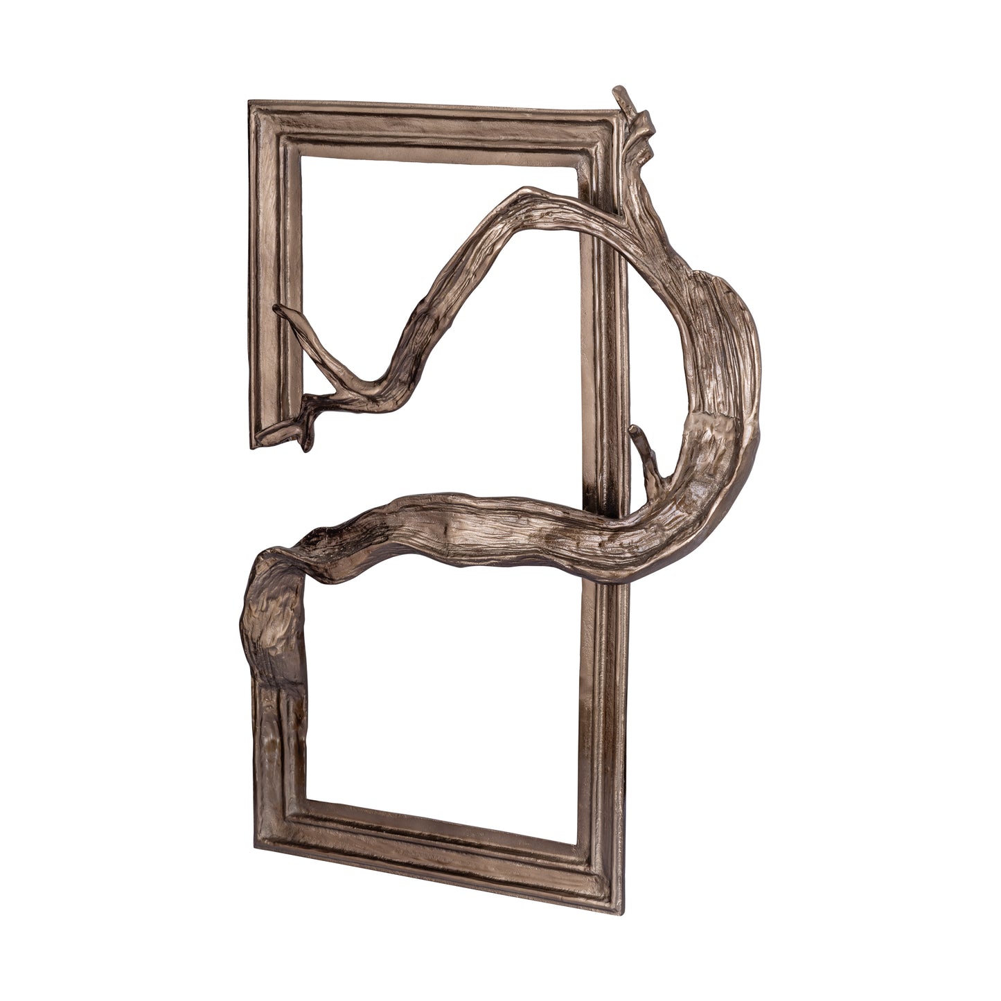 Heleena Zwart Aluminium Wandpaneel Rechthoek 101x99x13 cm