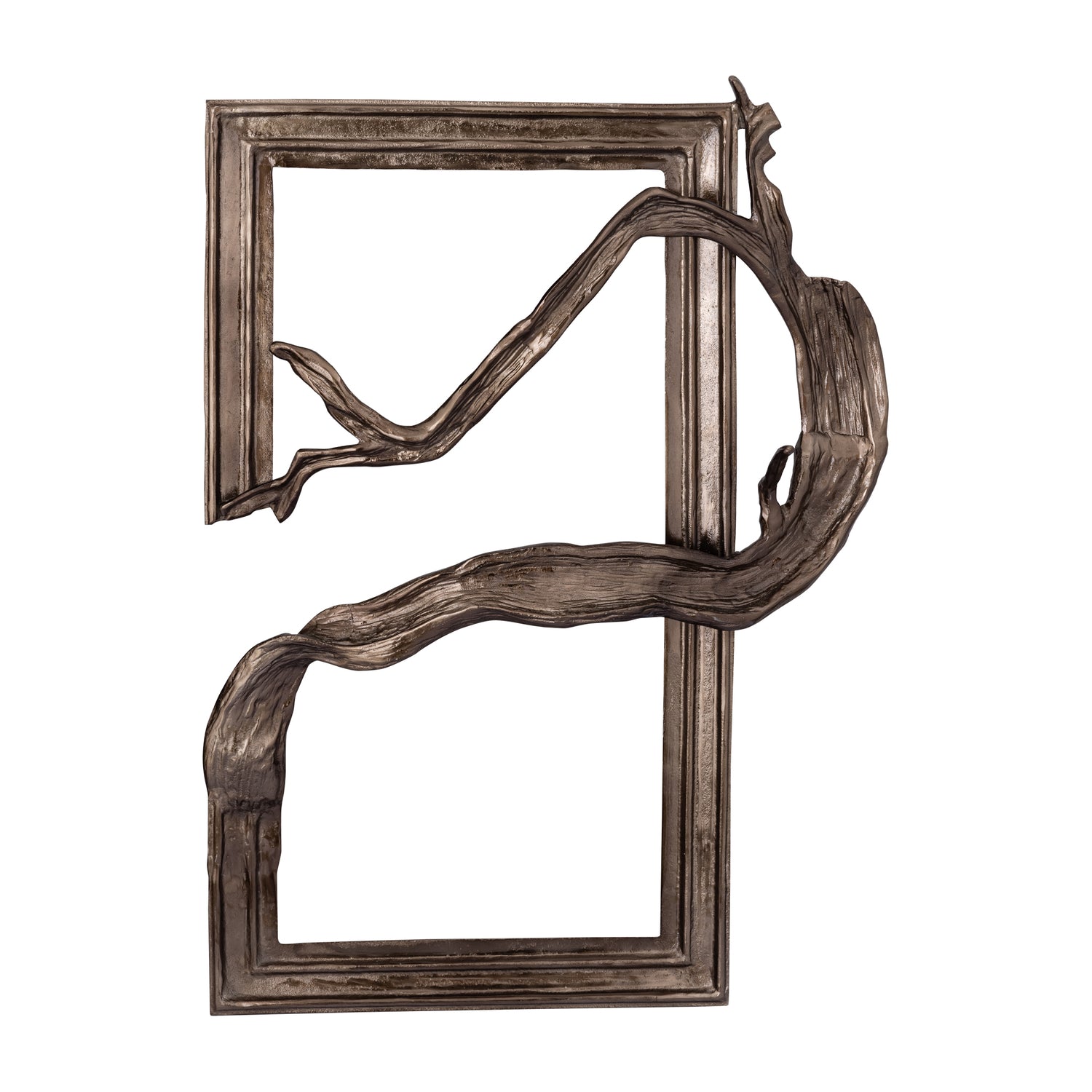 Heleena Zwart Aluminium Wandpaneel Rechthoek 101x99x13 cm