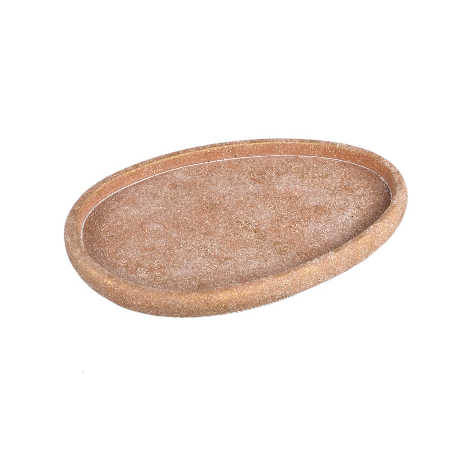 Seon Roest Cement Eiervormige Schaal L Set van 4 Stuks - 4 Sets 3x35x23 cm