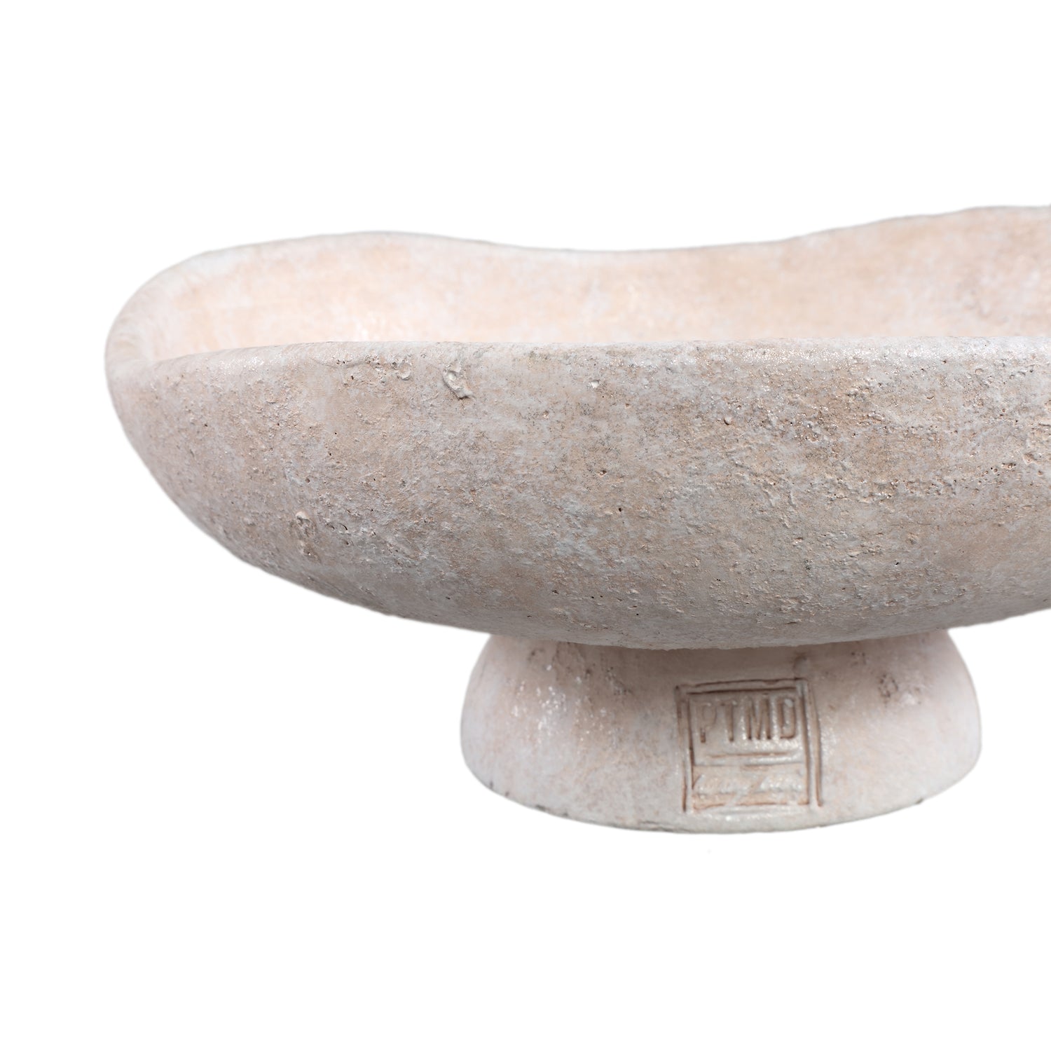 Rokas Witte Cement Schaal Op Voet Set van 4 Stuks L - 4 Sets 13x30x30 cm