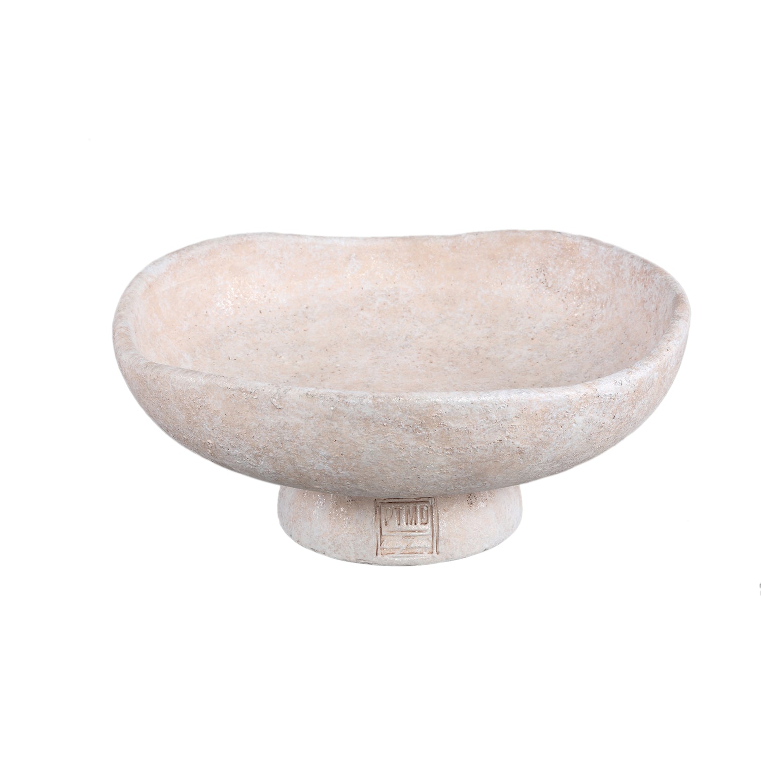 Rokas Witte Cement Schaal Op Voet Set van 4 Stuks L - 4 Sets 13x30x30 cm