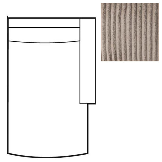 Animo Sofa Chaise Longue Arm Right Texarm Taupe