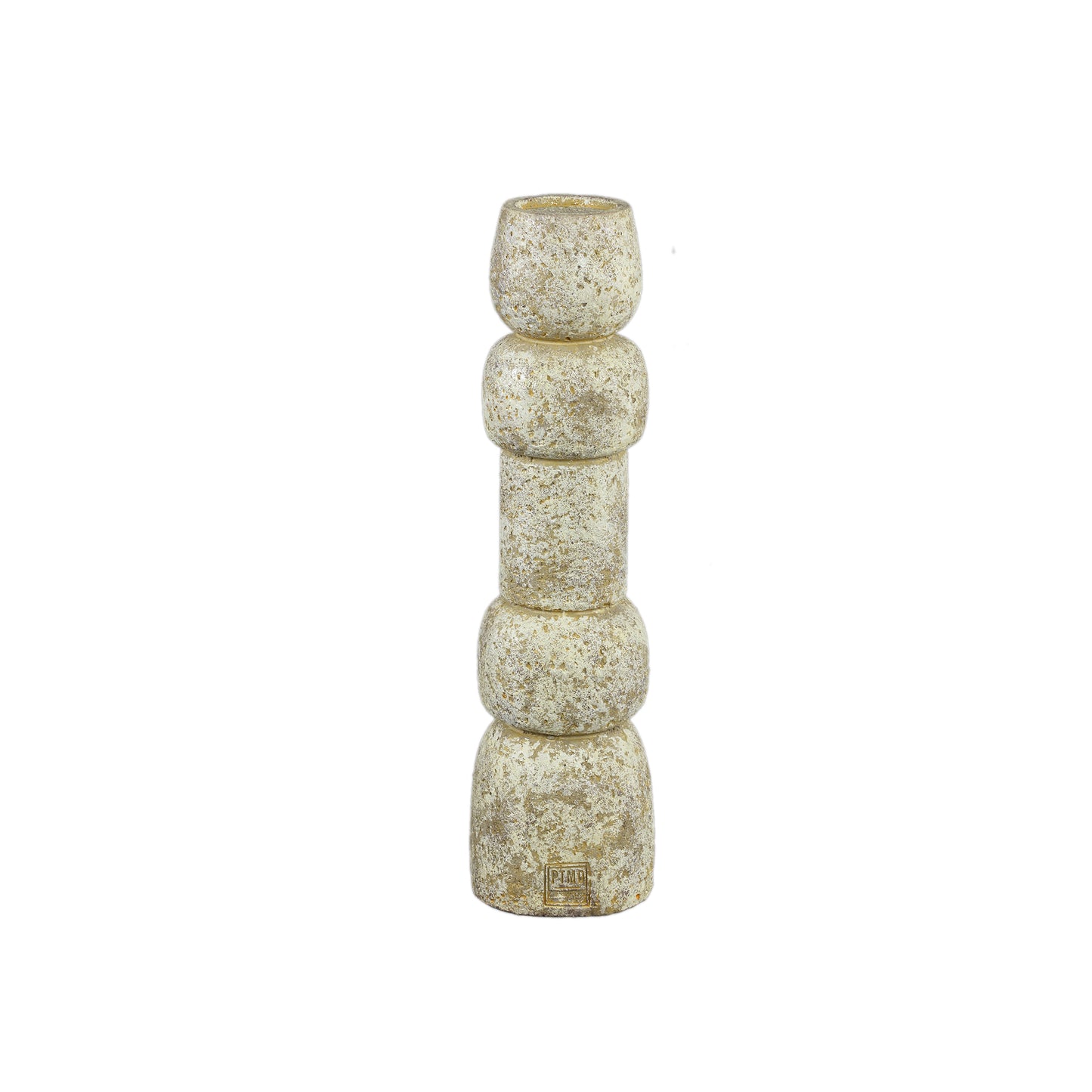 Terrina Cream Cement Bulbs Shaped Candle Holder S