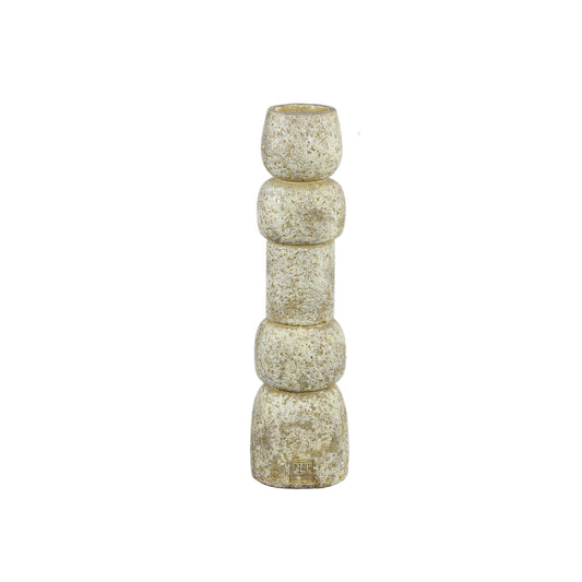 Terrina Cream Cement Bulbs Shaped Candle Holder S