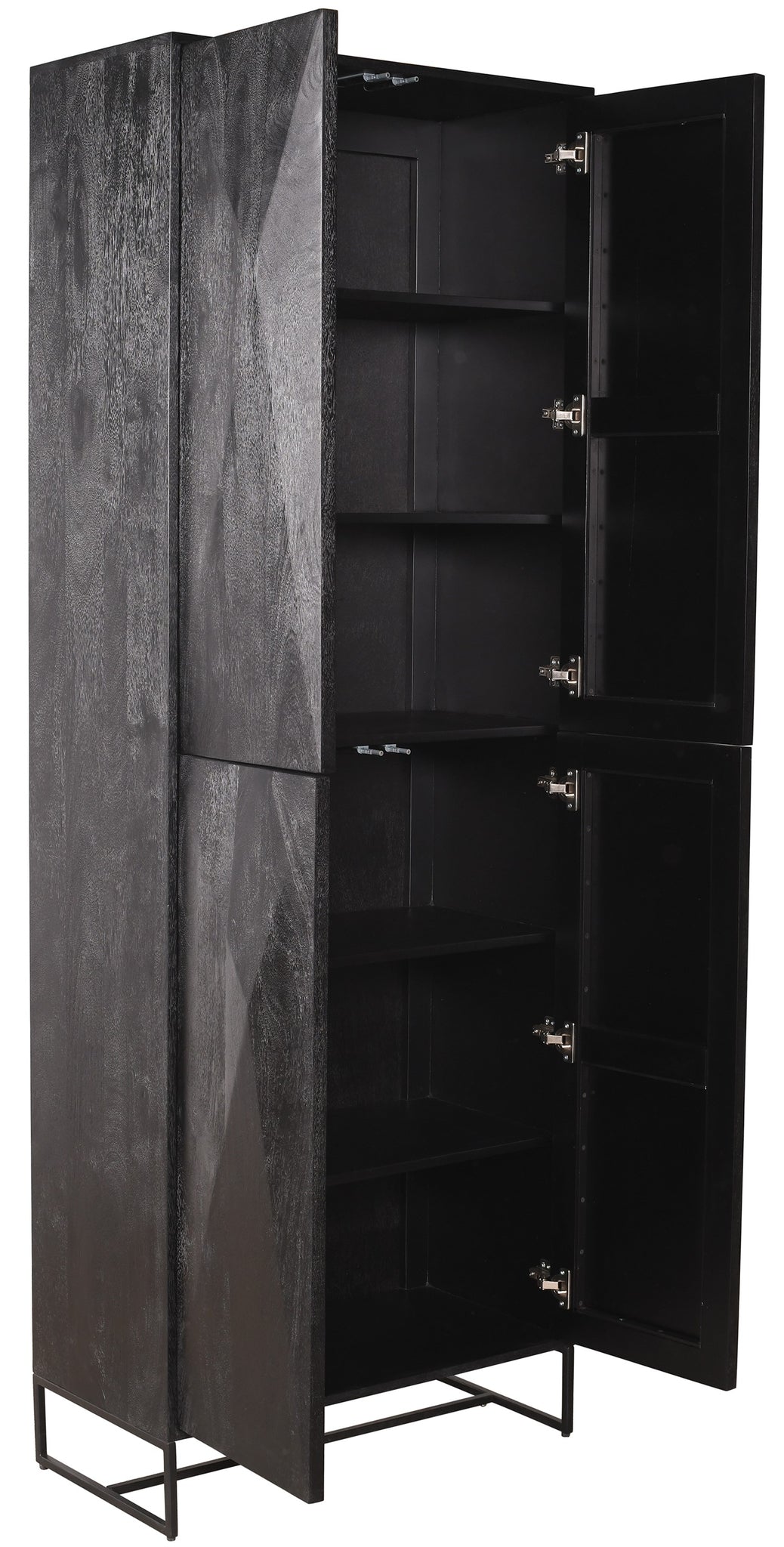 Onyx Cabinet Black 4 Drs