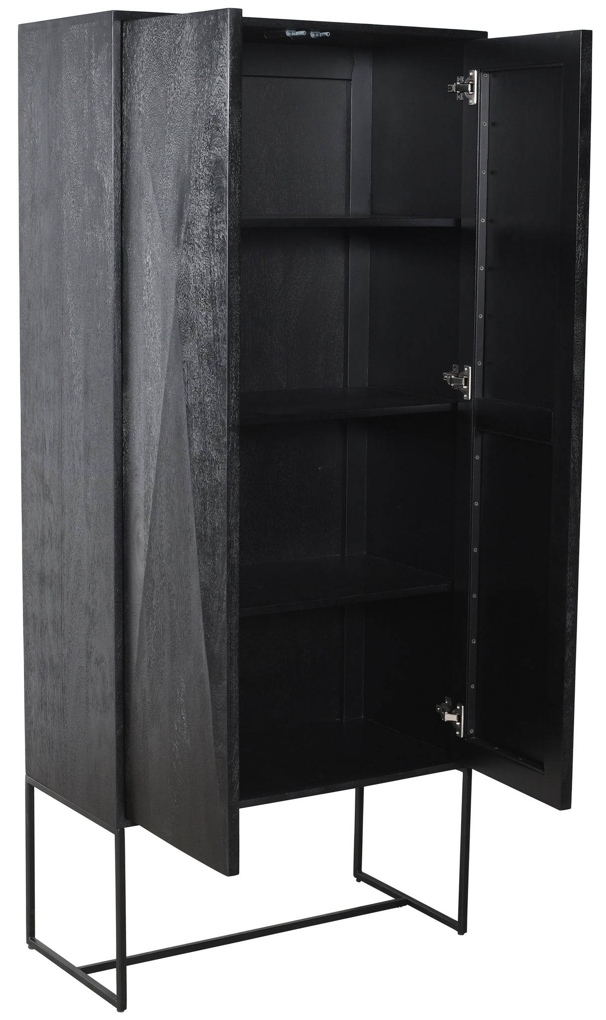 Onyx Cabinet Black 2 Drs