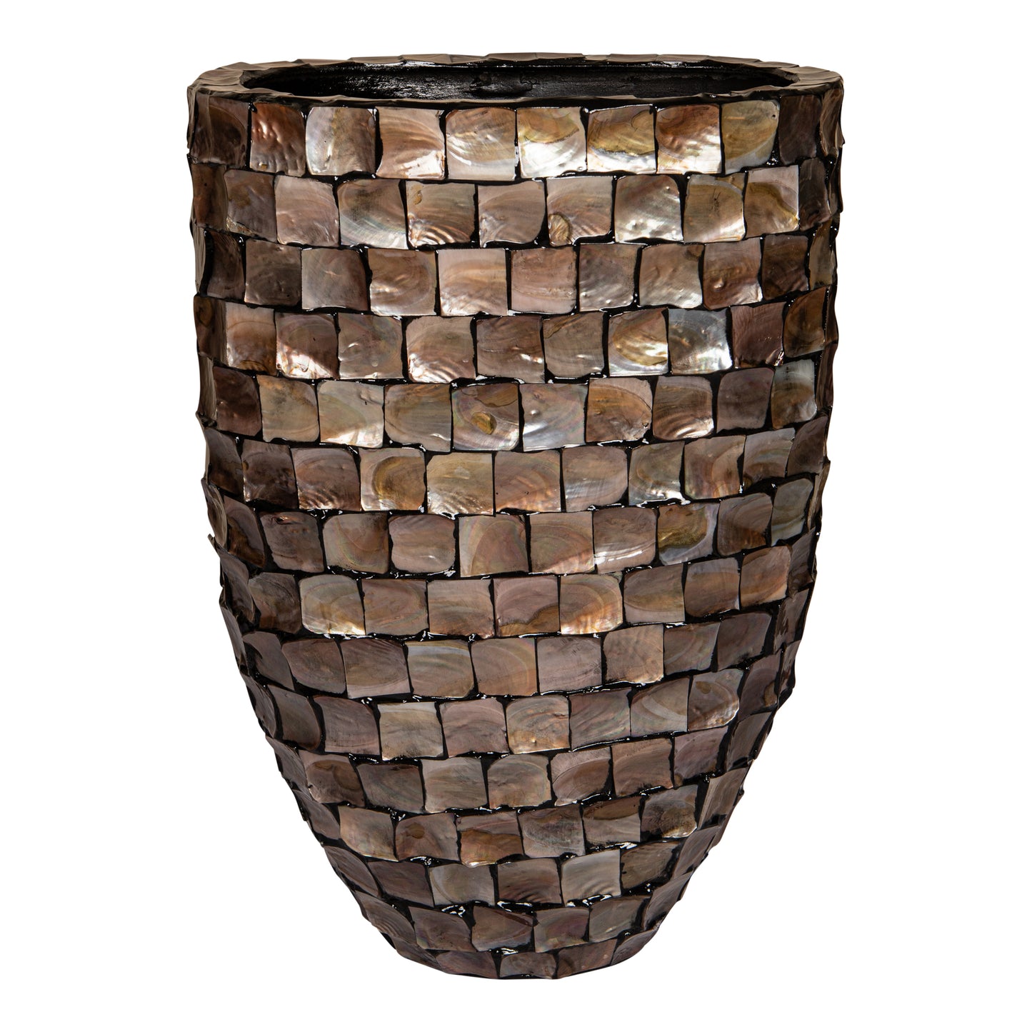 Daven Bronze Poly Shell Paper Pot Oval High L