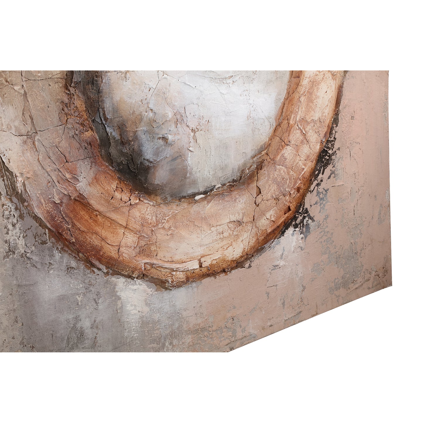 Arianna Brown Canvas Wall Panel Ring