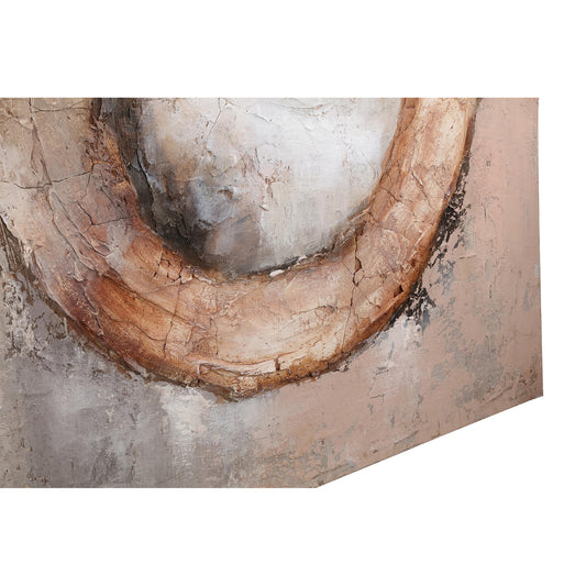 Arianna Bruin Canvas Wandpaneel Ring 120x120x4 cm