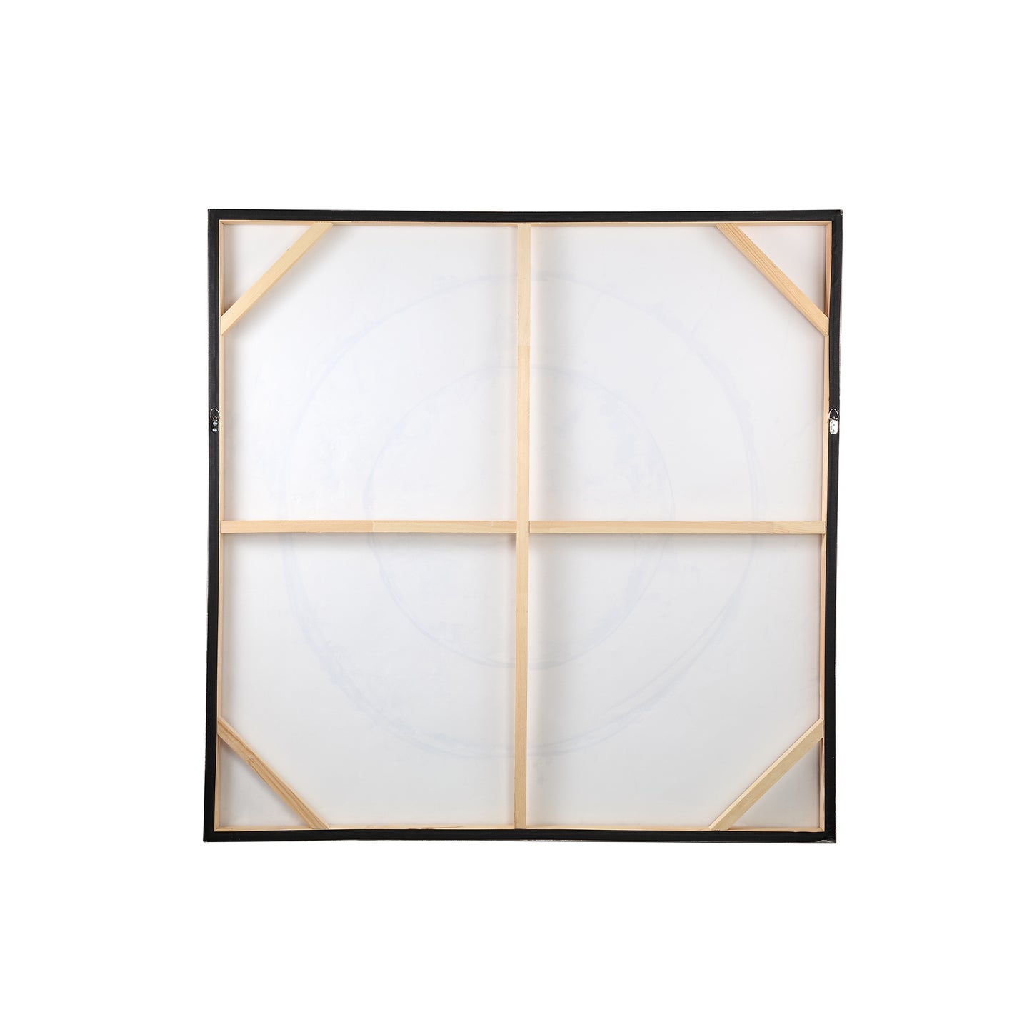 Arianna Bruin Canvas Wandpaneel Ring 120x120x4 cm