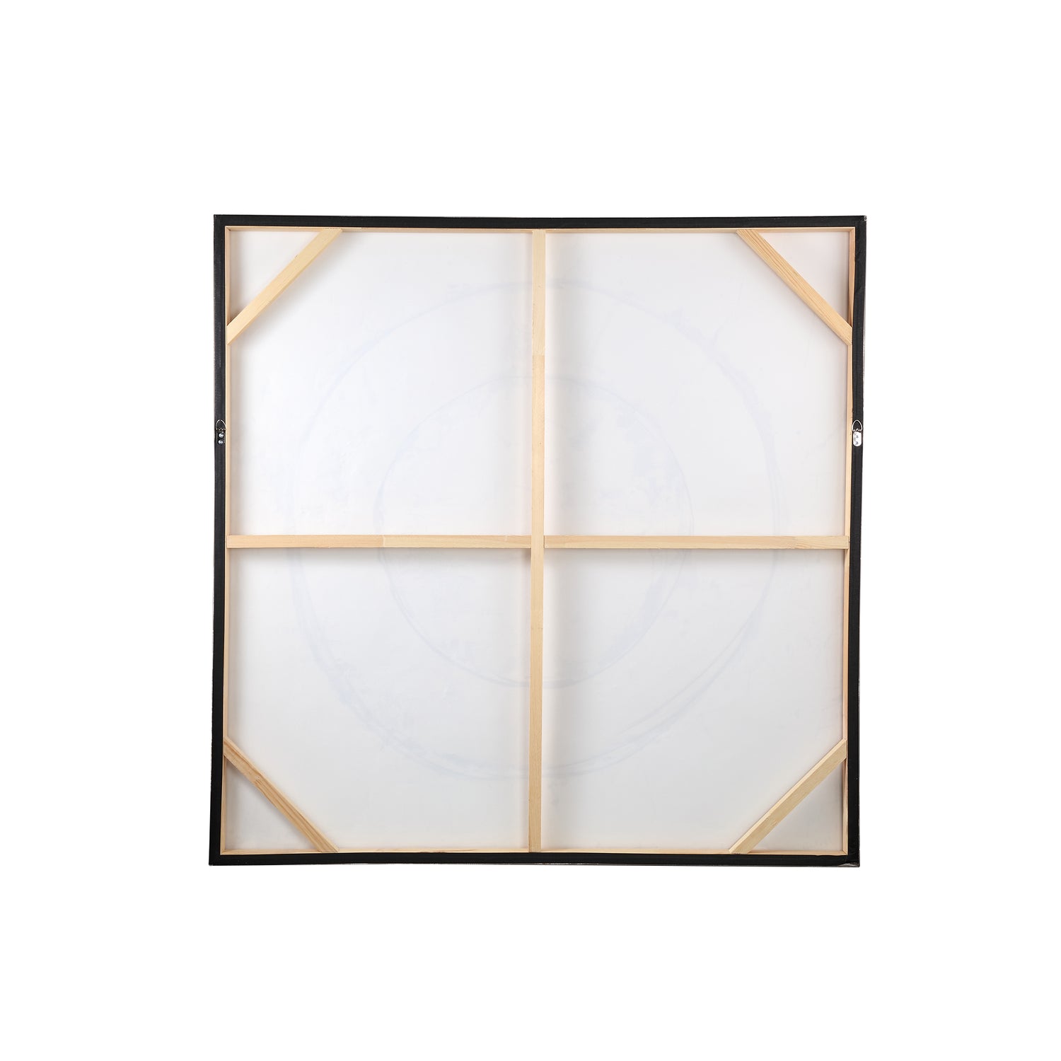 Arianna Bruin Canvas Wandpaneel Ring 120x120x4 cm