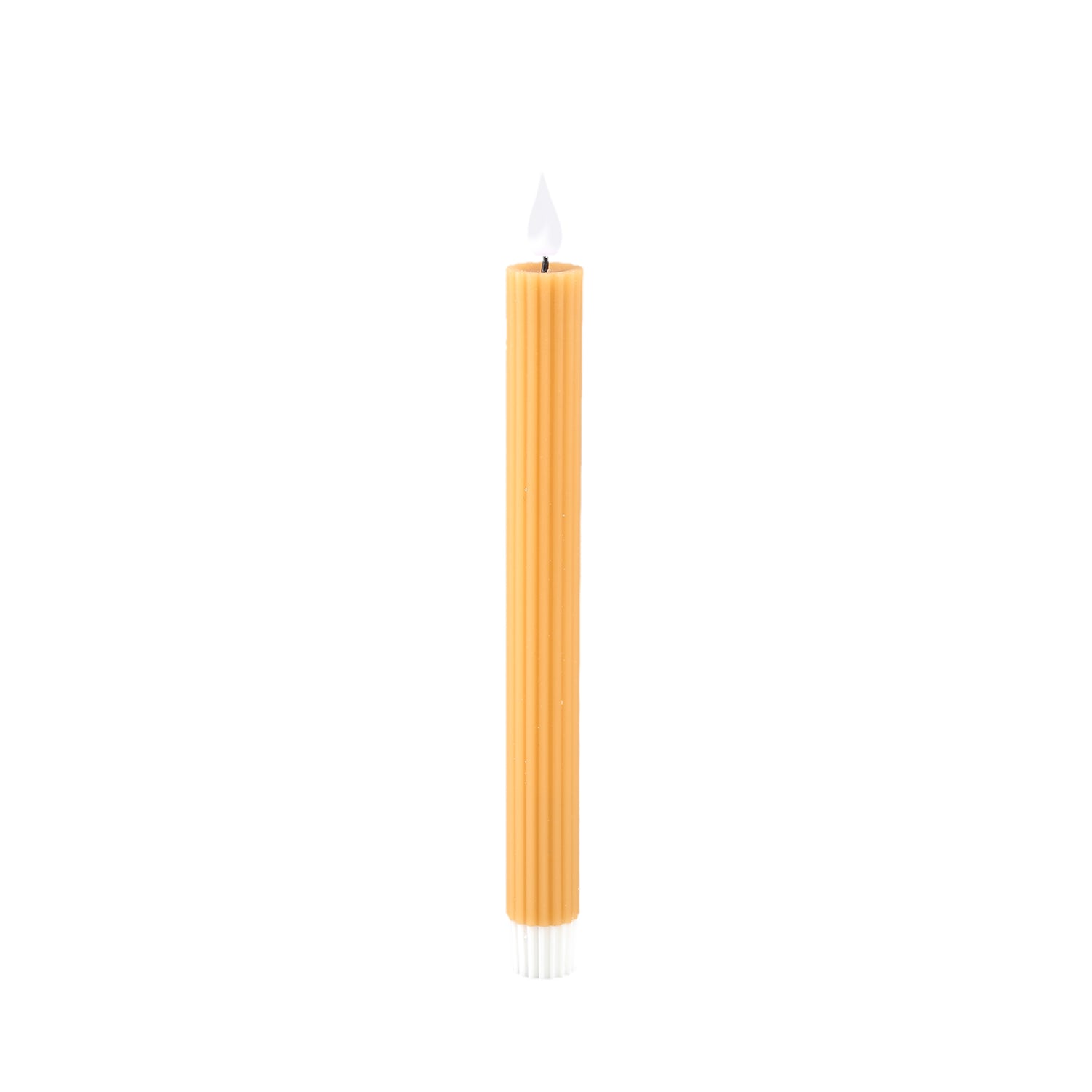 Led Diner Candle Gestreept Roest Flakkerend Set Van 6 - 6 Sets 22x2x2 cm