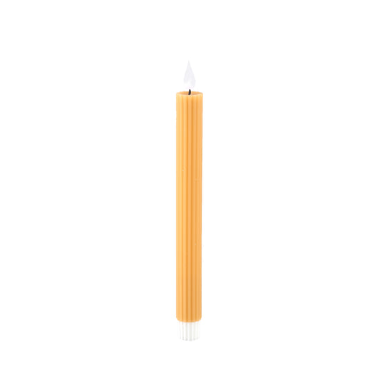 Led Diner Candle Gestreept Roest Flakkerend Set Van 6 - 6 Sets 22x2x2 cm