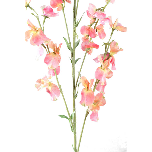 Garden Flower Roze Oranje Lathyrus Tak - Set van 6 122x65x29 cm