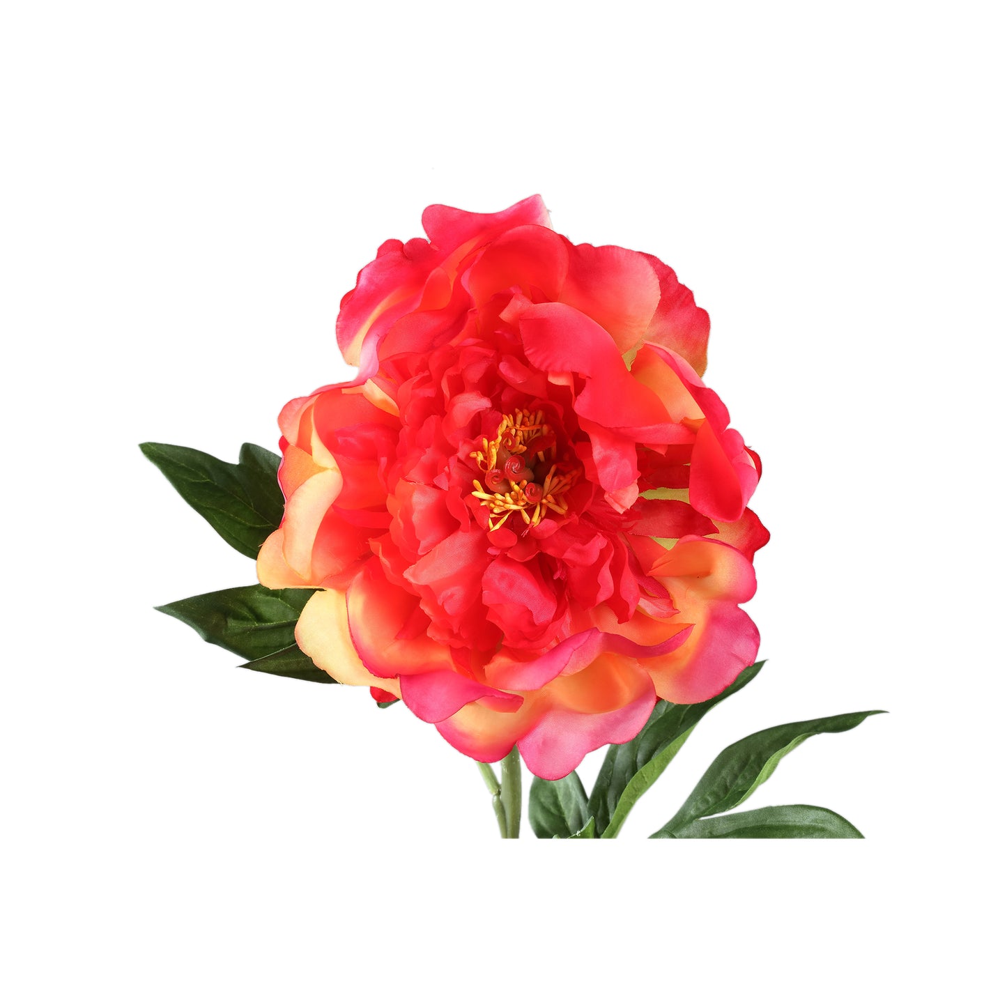 Peony Flower Roze Pioenroos Spray - Set van 12 62x14x17 cm