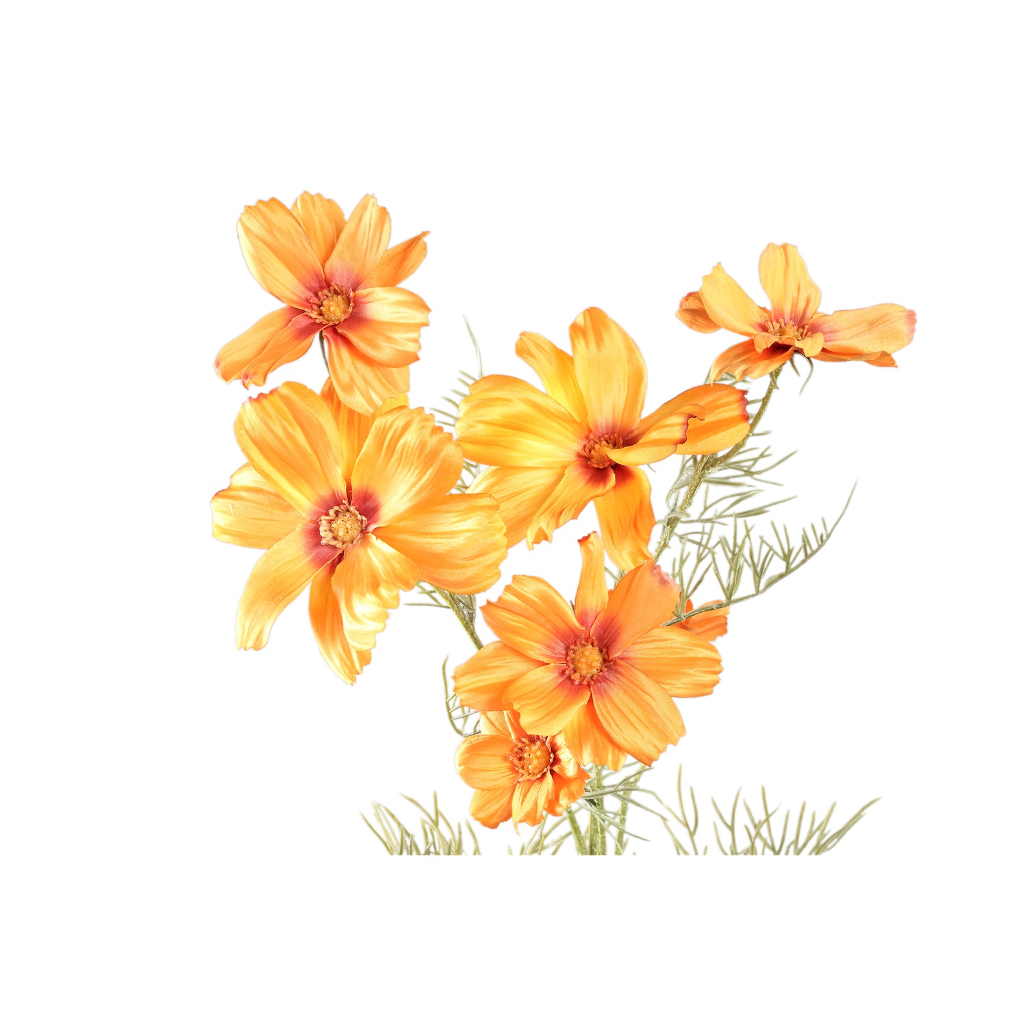 Garden Flower Oranje Cosmos Spray - Set van 12 75x32x21 cm