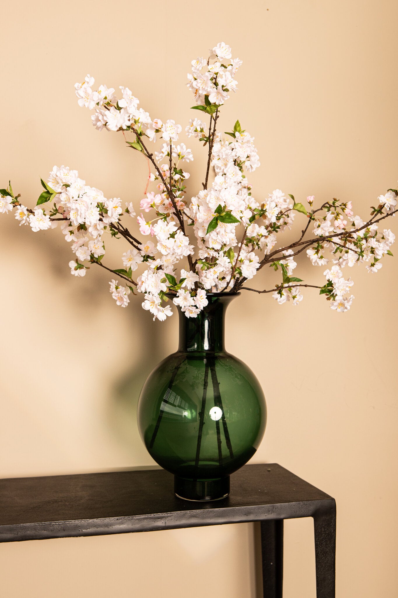 Blossom Flower Witte Pruimenbloesem Spray Set van 6 Stuks 112x70x34 cm