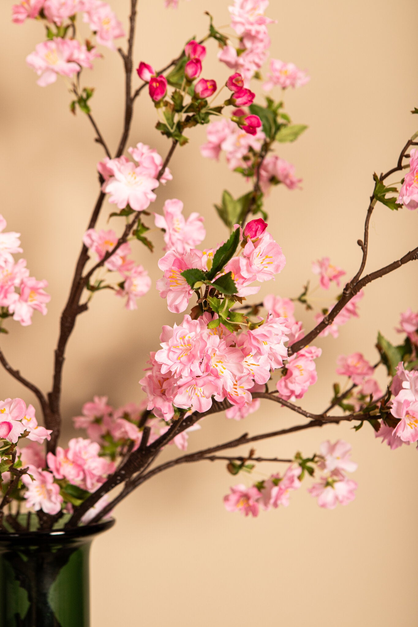 Blossom Flower Roze Pruimenbloesem Spray - Set van 6 112x70x34 cm