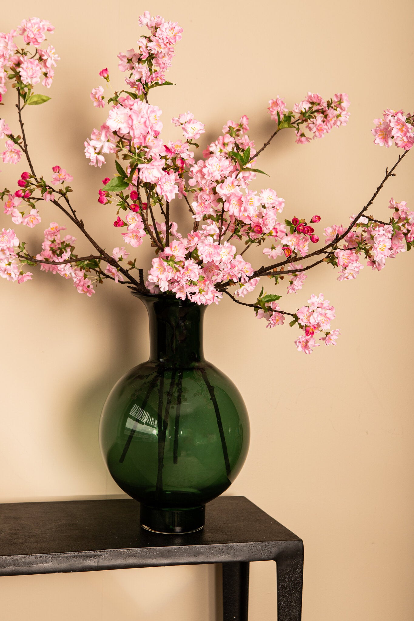 Blossom Flower Roze Pruimenbloesem Spray - Set van 6 112x70x34 cm