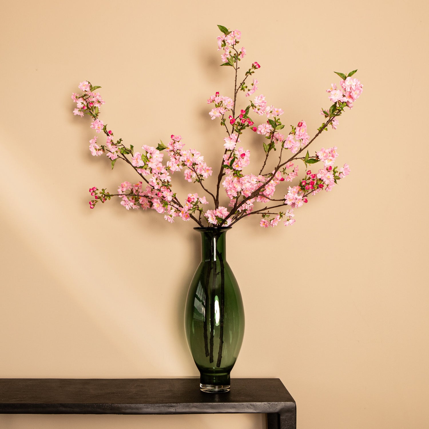 Blossom Flower Roze Pruimenbloesem Spray Hoog - Set van 6 95x50x30 cm