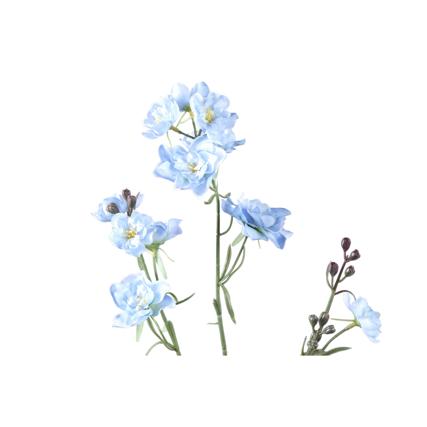 Garden Flower Lichtblauwe Rosa Delphiniumtakken - Set van 12 87x41x23 cm