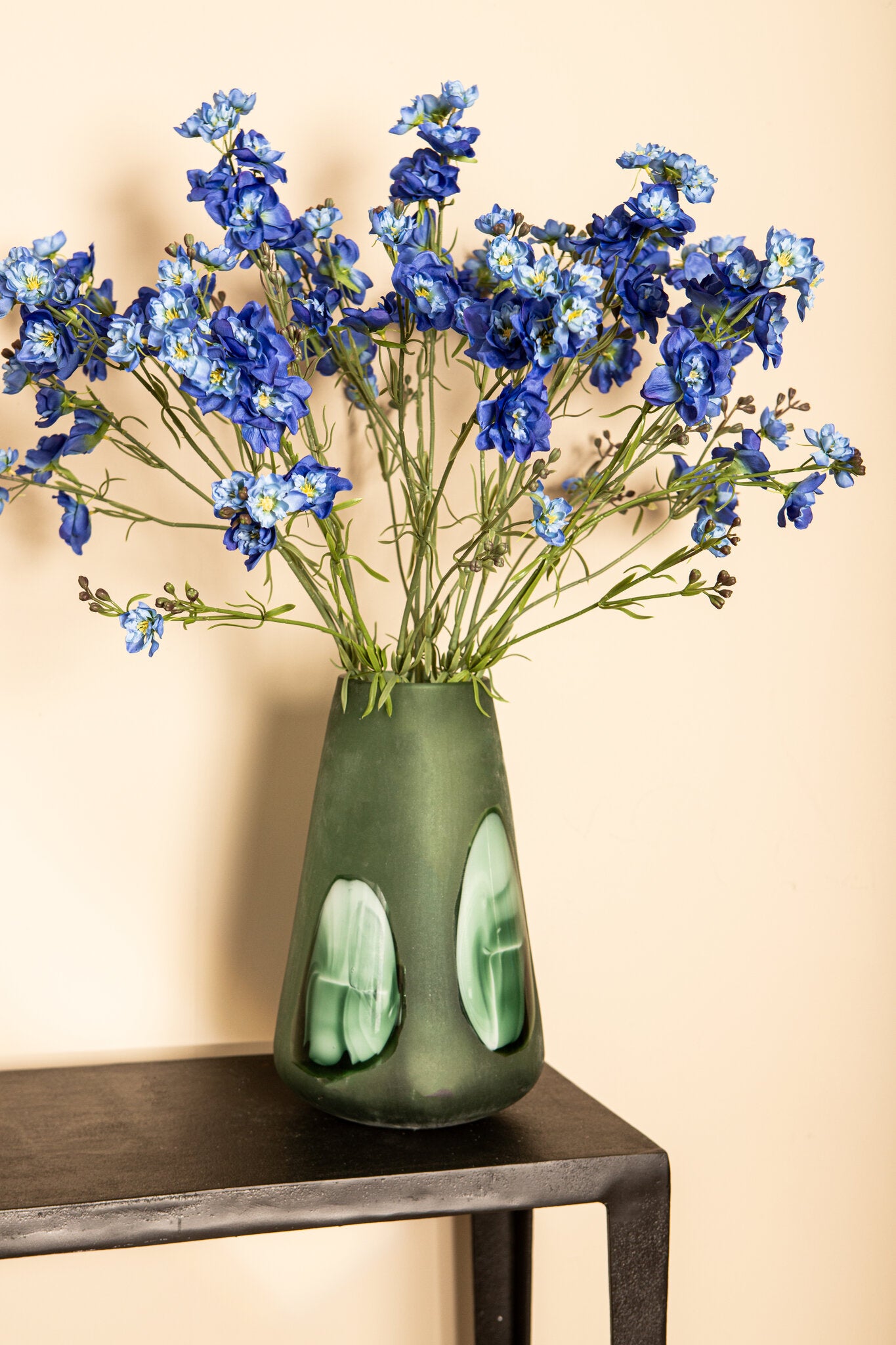 Garden Flower Blauwe Delphinium Spray - Set van 12 87x41x23 cm