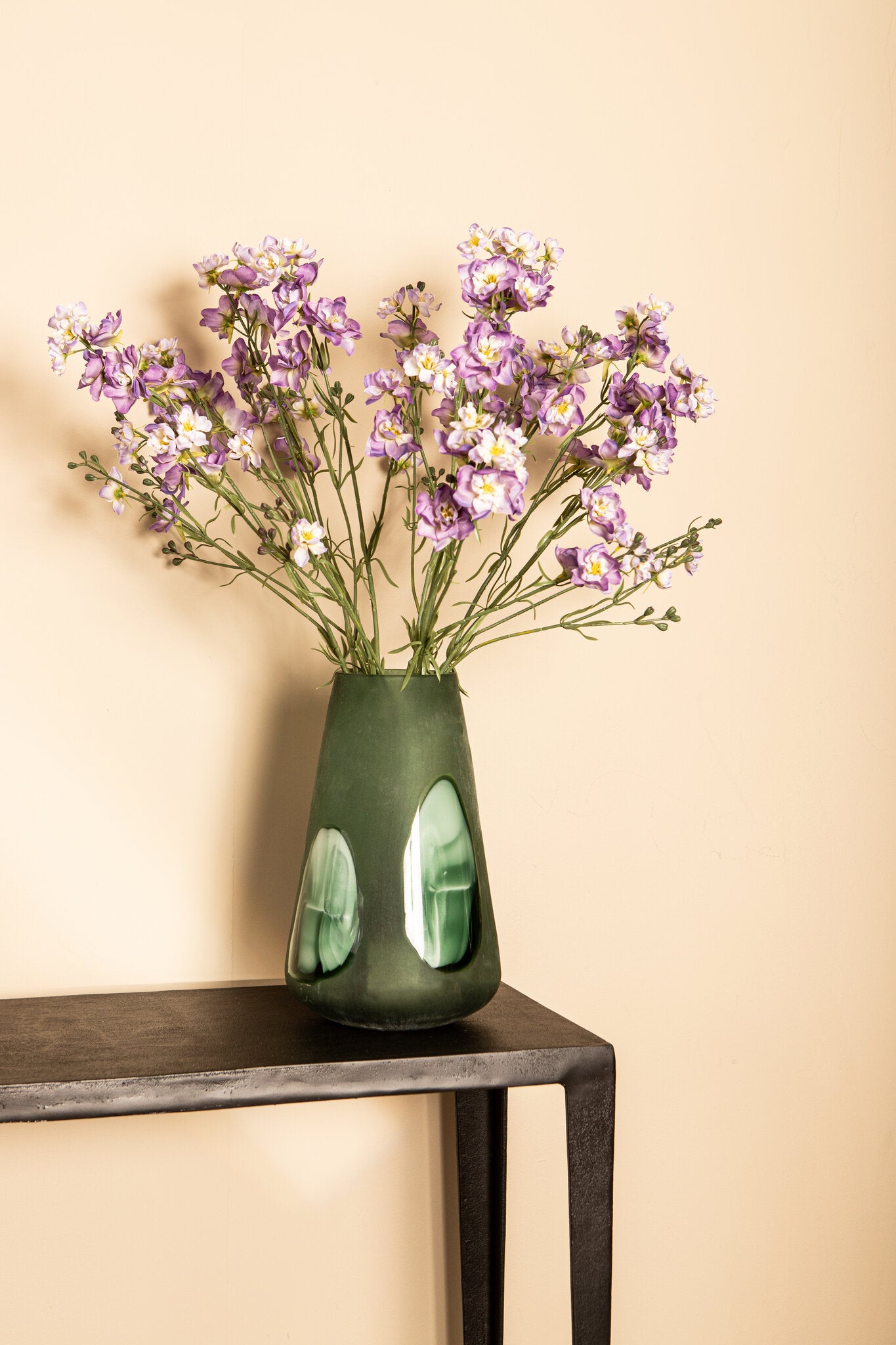 Garden Flower Paarse Delphinium Spray - Set van 12 87x41x23 cm