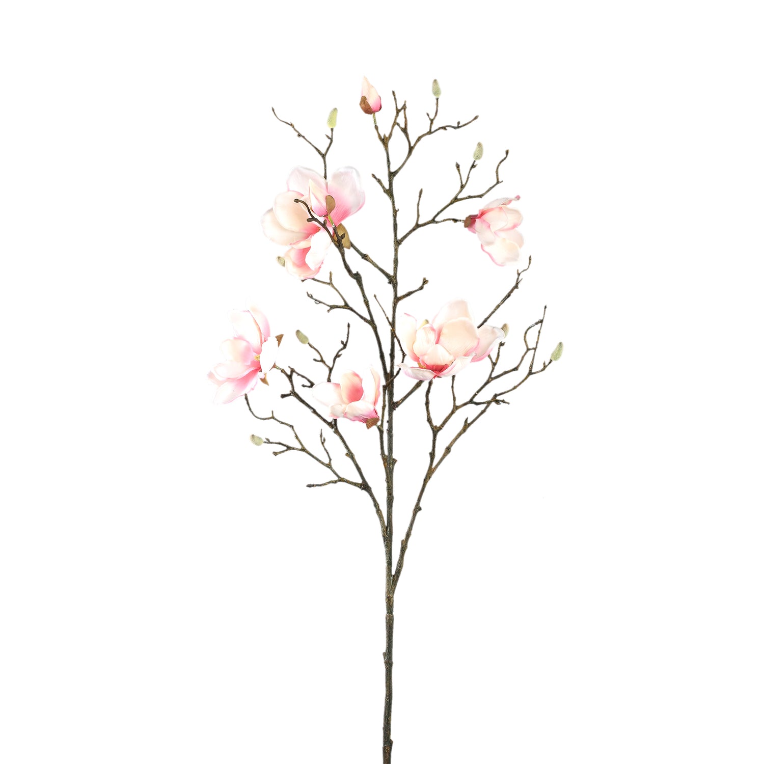 Magnolia Flower Lichtroze Magnolia Spray Set van 6 Stuks - 6 Sets 86x58x38 cm