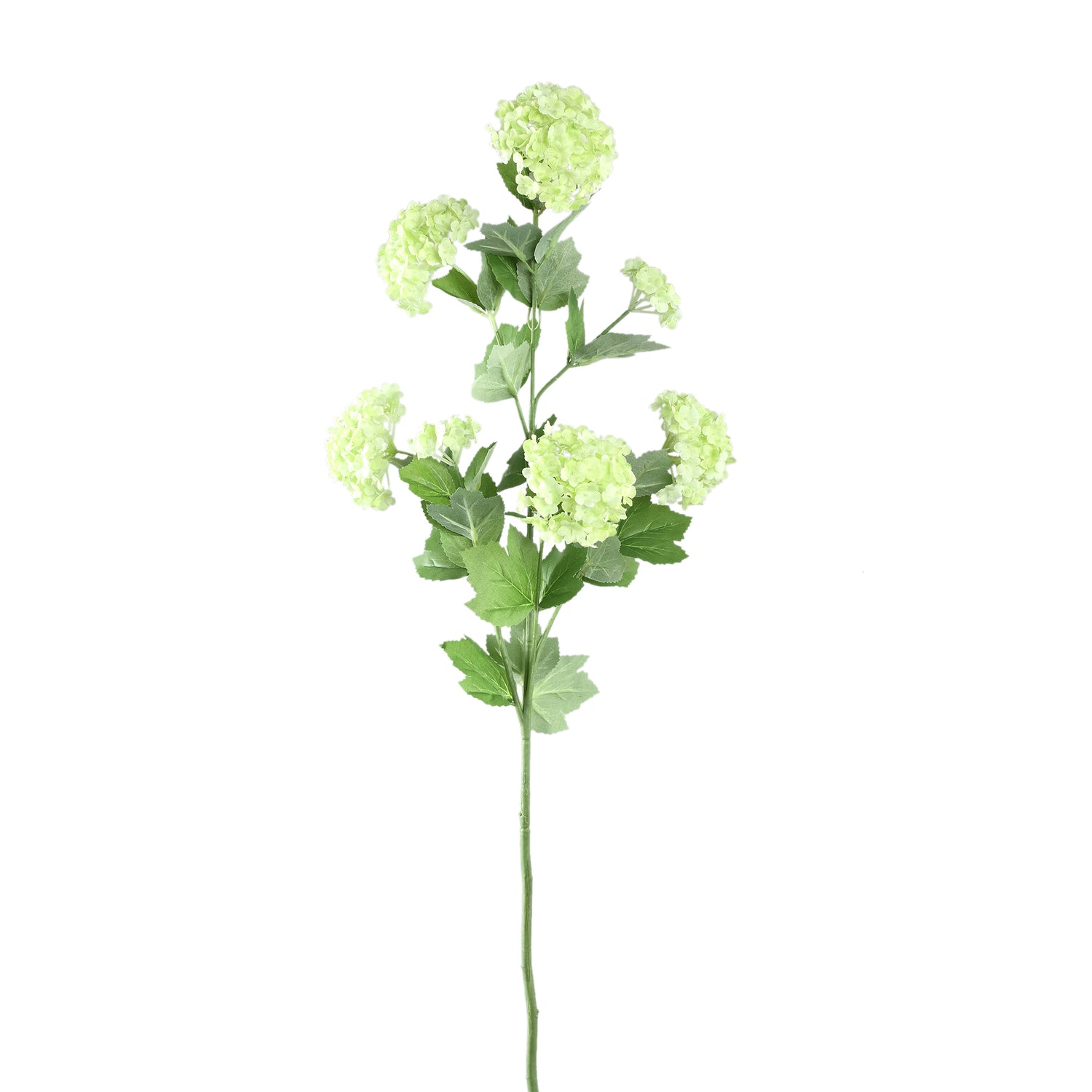 Hydrangea Flower Groene Sneeuwbal Spray - Set van 12 77x43x22 cm