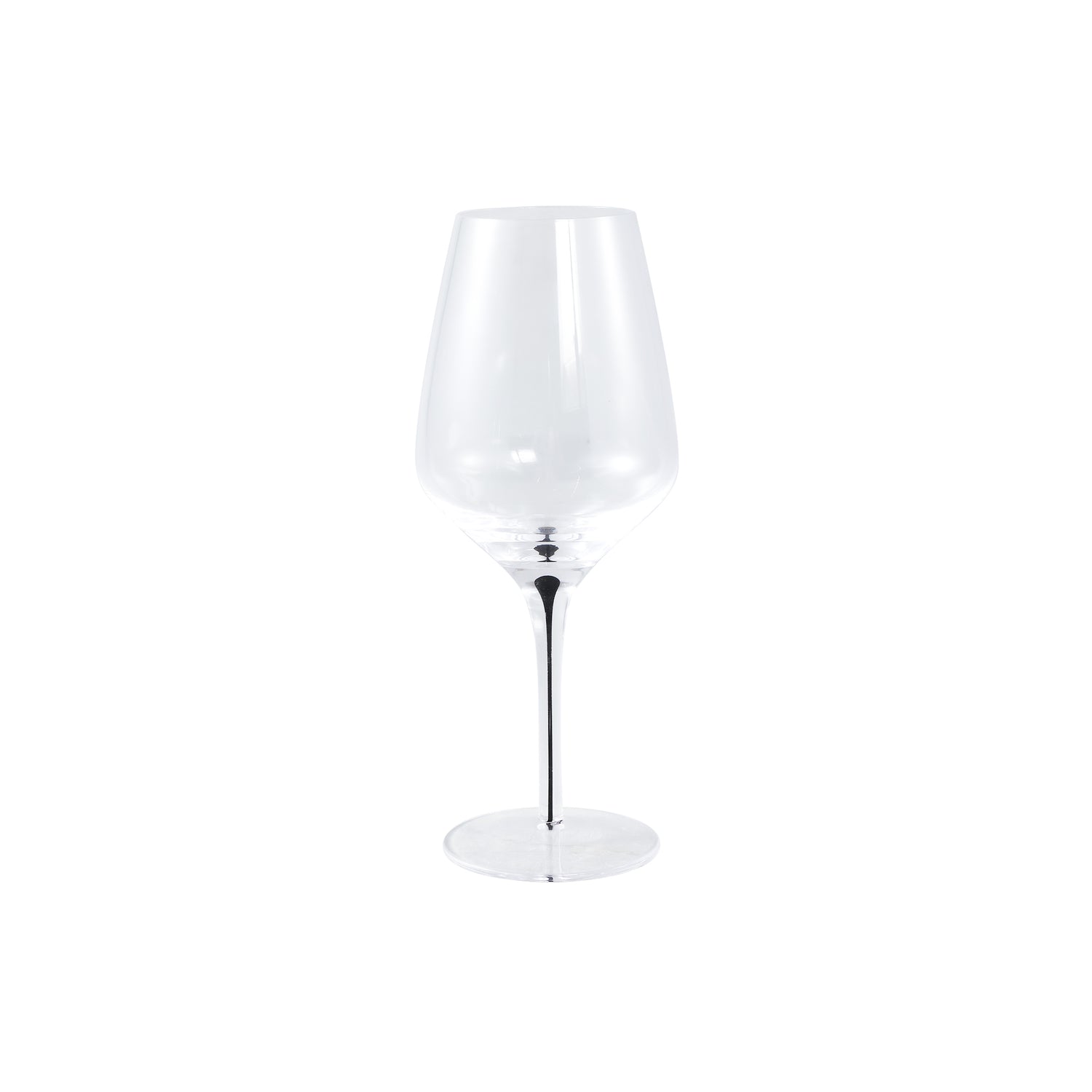 Clive Helder Rode Wijnglas Set Van 4 Stuks Met Zwarte Druppel - 4 Sets 25x10x10 cm