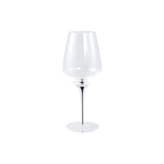 Clive Helder Rode Wijnglas Set Van 4 Stuks Met Zwarte Druppel - 4 Sets 25x10x10 cm