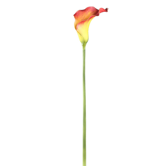 Lily Flower Oranje Gele Calla Lily Spray - Set van 12 Stuks - 12 Sets 82x16x13 cm