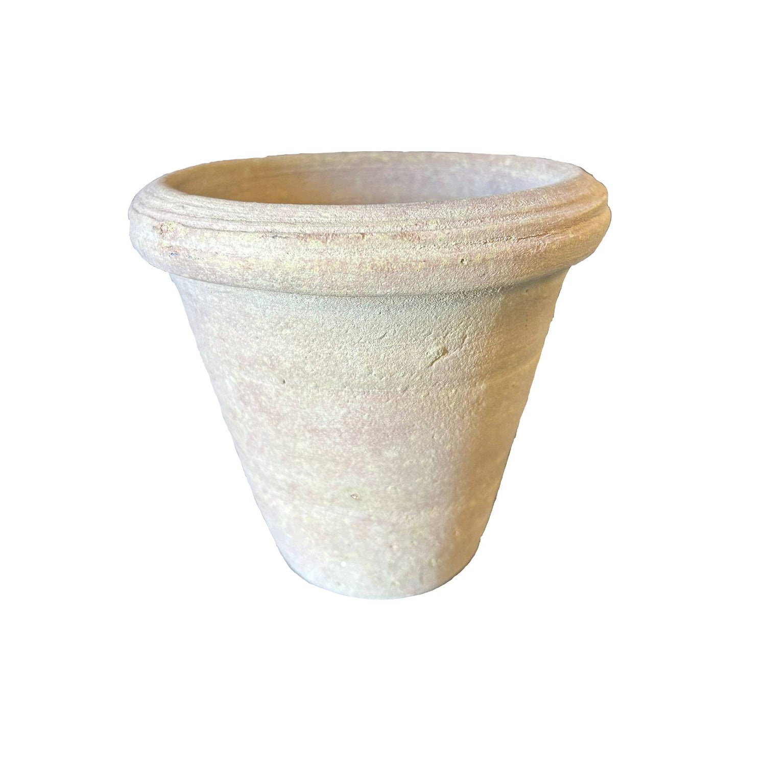 Nella Beige Terracotta Ronde Pot Met Rand S - Set van 12 14x14x14 cm