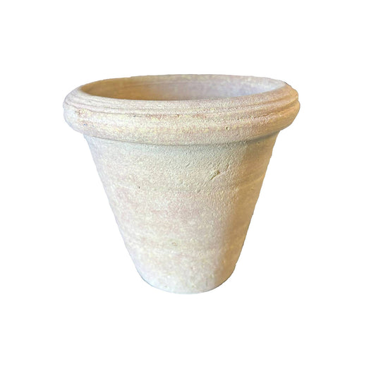 Nella Beige Terracotta Ronde Pot Met Rand S - Set van 12 14x14x14 cm