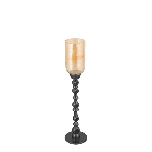 Tracy Black Alu Stormlight With Glass Round S