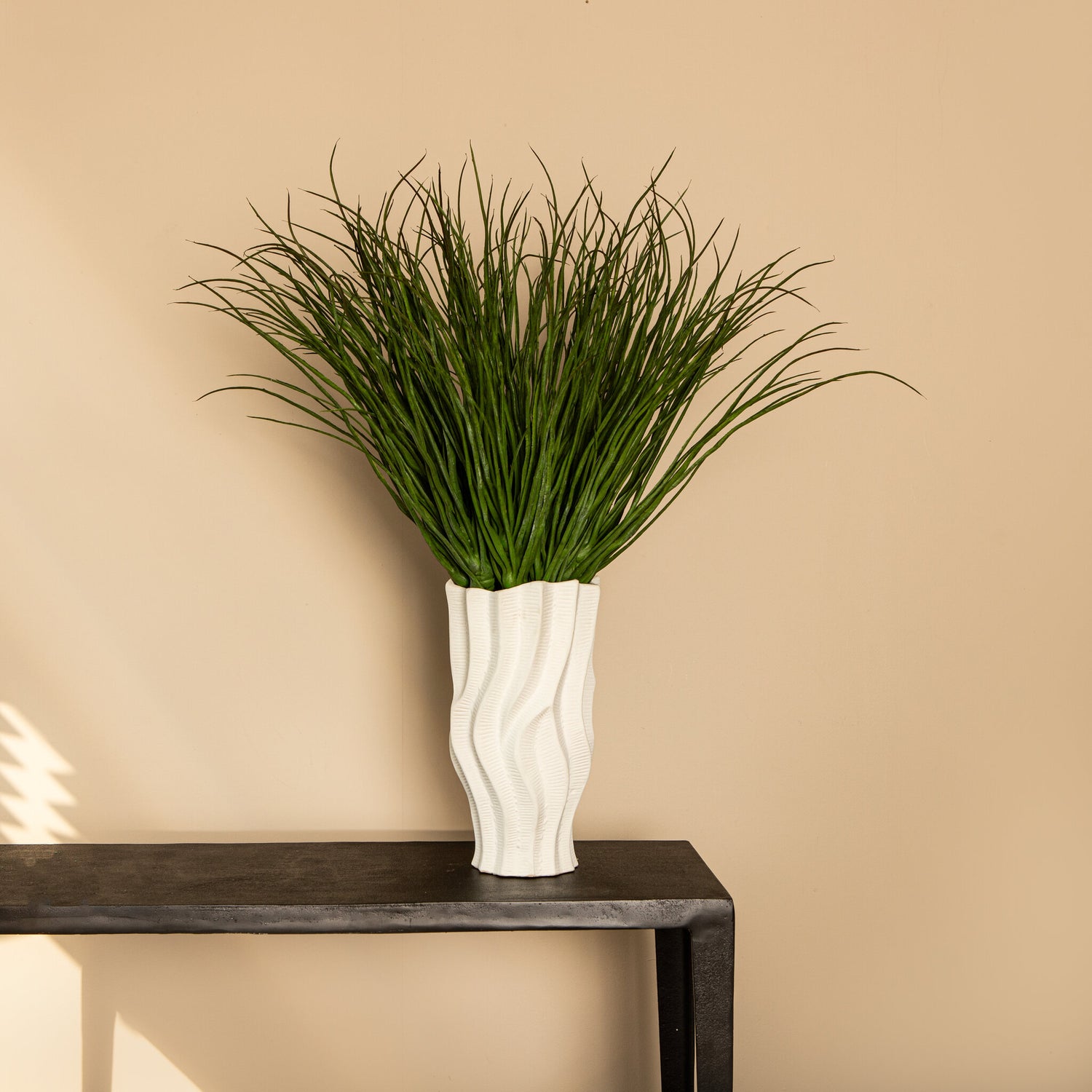 Leaves Plant Groen Kunstgras Spray Set van 12 Stuks 60x58x58 cm