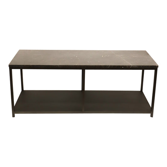 Laco Brown Sidetable Marble Top Taupe Metal Frame