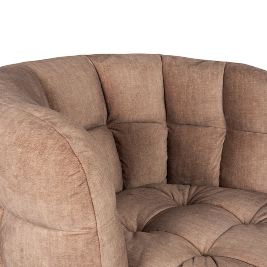 Fluffy Fauteuil Vogue 3 Antelope Gold Base