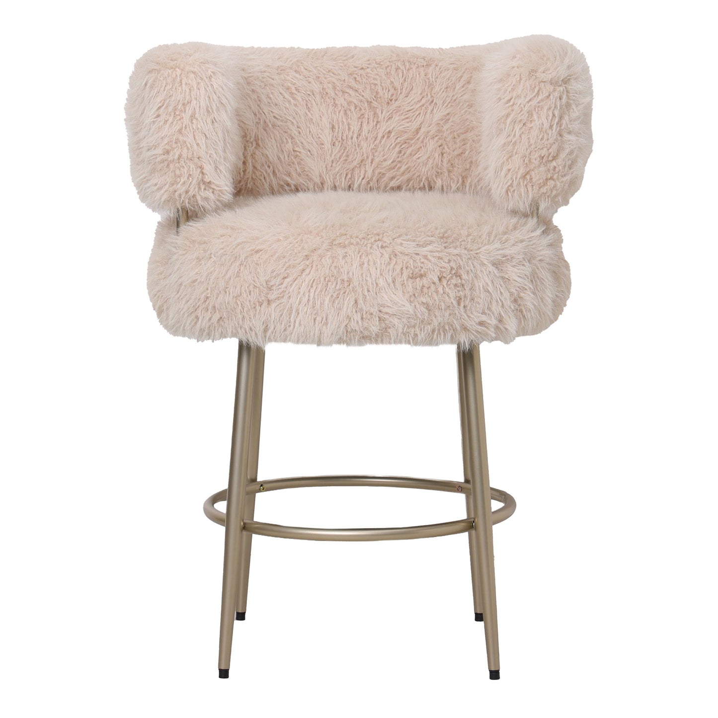 Hair Barkruk Champagne Metalen Voet 94x67x64 cm