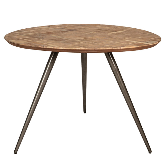 Fieron Natural Wooden Dining Table Organic Round
