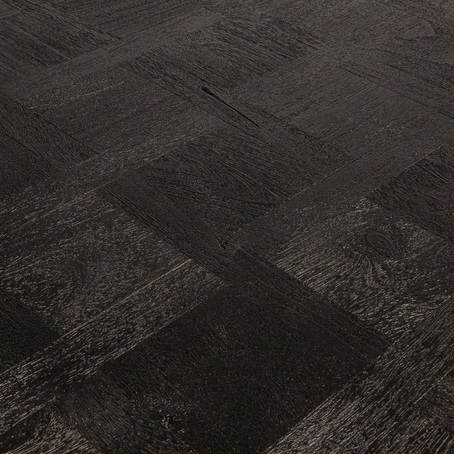 Fieron Black Wooden Dining Table Organic Round