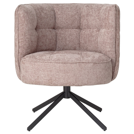 Odin Big Roze Eetkamerstoel Legacy 14 Flamingo met Zwart Onderstel 80x67x73 cm