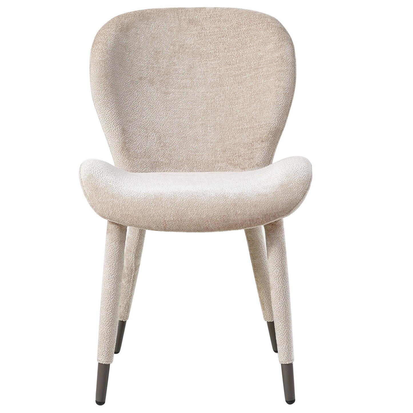 Thor Beige Eetkamerstoel Set van 2 Aphrodite Stof Poot 87x62x52 cm