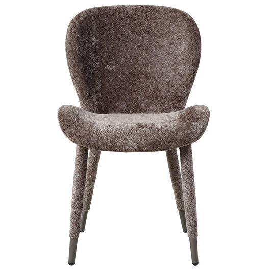 Thor Mocca Eetkamerstoel Set van 2 Aphrodite Stof 87x62x52 cm