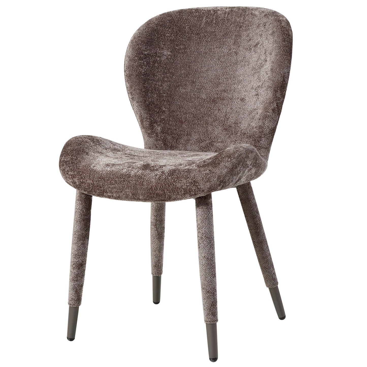 Thor Mocca Eetkamerstoel Set van 2 Aphrodite Stof - 2 Sets 87x62x52 cm