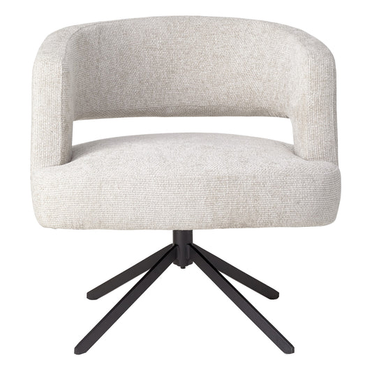 Baldr Crème Eetkamerstoel Legacy 15 Duifzwart Poot 76x74.4x72 cm