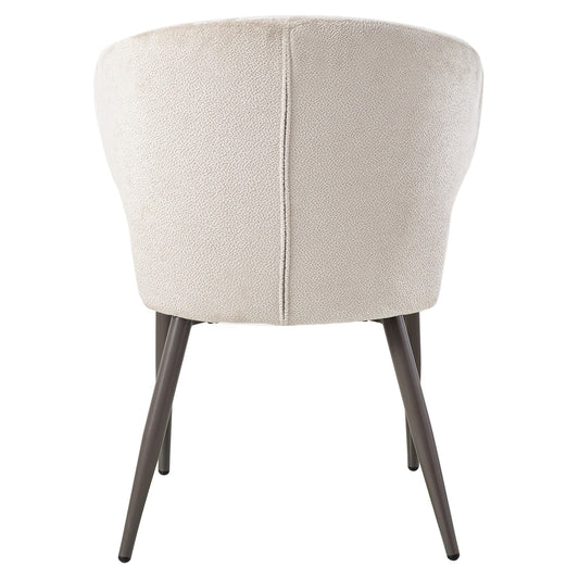 Ares Beige Eetkamerstoel Aphrodite met Klei Poten 84.5x60x60 cm