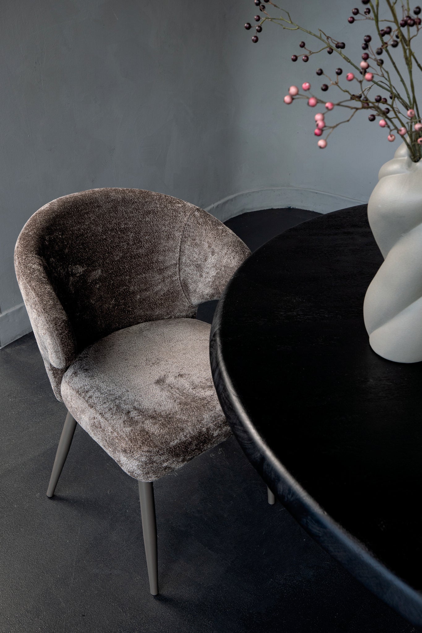 Ares Mocca Eetkamerstoel Aphrodite Met Keramische Poot 84.5x60x60 cm